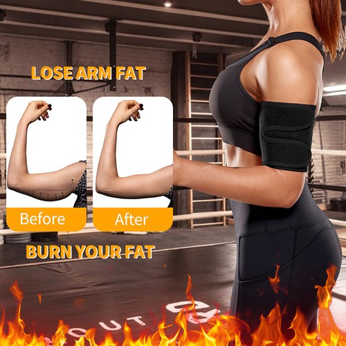 Arm Trimmers Wrap Sauna Sweat Bands Weight Loss Adjustable Slimmer Body Shaper - Picture 6 of 16