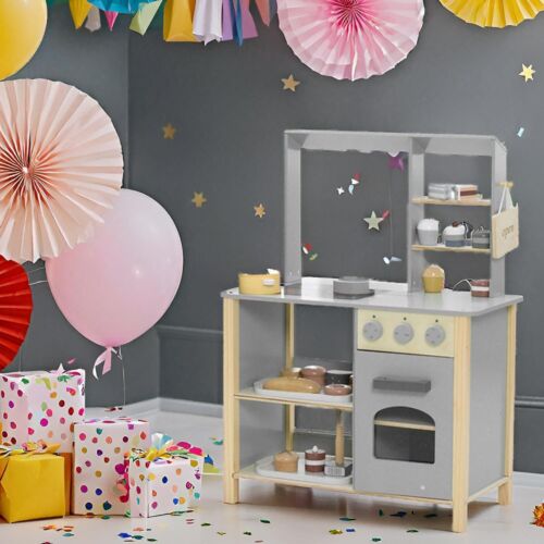 Wooden Play Kitchen Set for Kids, Kids Kitchen Playset Chef Pretend Cooking S... - Picture 8 of 8