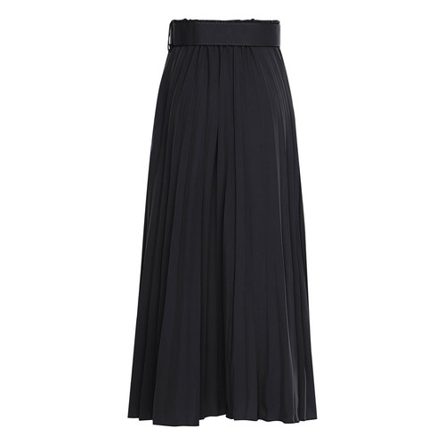 Womens Dress High Waist Skirt Elegant Dancewear Elastic Pleated Club Belt Work - Picture 26 of 71