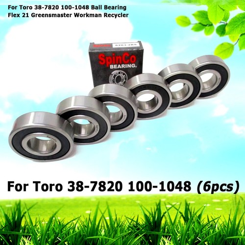 6 For Toro 38-7820 100-1048 Ball Bearing Flex 21 Greensmaster Workman Recycler - 第 1/3 張圖片