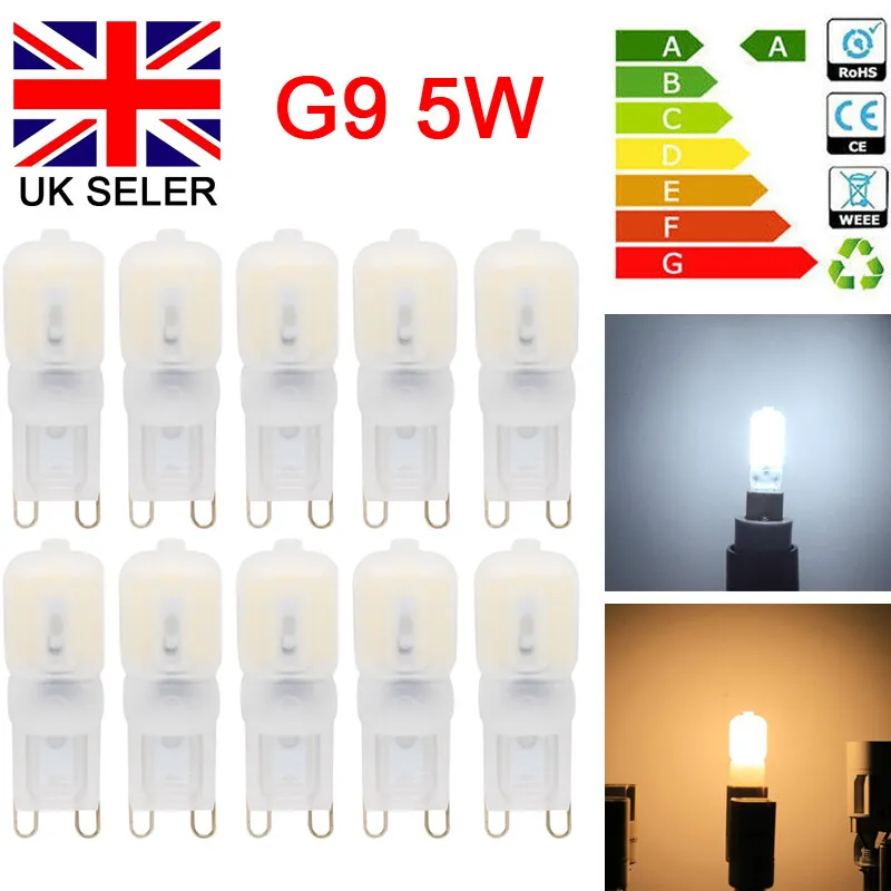 Lavet af Kriminel Grønne bønner G9 LED 5W Light Bulb COOL WHITE Replacement G9 Halogen Capsule Bulbs  Dimmable | eBay
