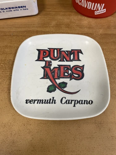 Portacenere Rendiresto PUNT E MES Vintage Home Decor Insegna Ashtray Plastic - Foto 1 di 7