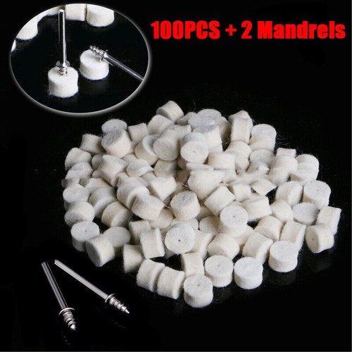 Polishing Buffing Wheel For Dremel Rotary Felt Power Tool Kits Wool 102PCS Pads - Picture 3 of 7