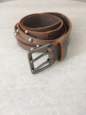 Gap Black Studded Leather Belt Size M Vegan Leather Studded Belt | Gap main image 3