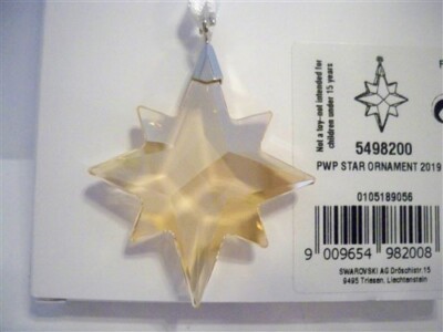 SWAROVSKI PWP 2019 STAR ORNAMENT 5498200 | eBay
