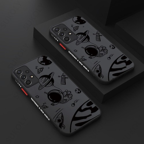 Funda híbrida a prueba de golpes Astronaut para Samsung S25 S24 FE S23 Ultra S22 A16 cubierta - Imagen 13 de 21