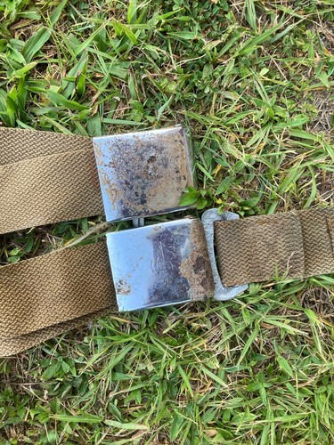 Jaguar Etype or Saloon Original Winged Factory Seat Belts Have Rust - Picture 4 of 9