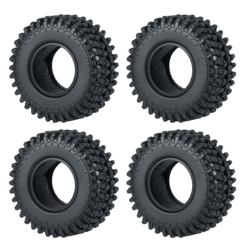 4PCS 1:24 Rubber Tires Tyres 1.0" for Axial SCX24 90081 00001/2 C10 RC Crawler - Picture 13 of 14