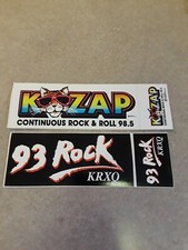 Lot of 2 Vintage Sacramento Radio Station Bumper Stickers