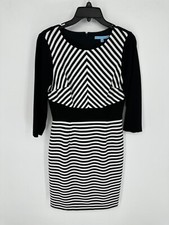 Antonio Melani Sheath Midi Sz 4 Dress 3/4 Sleeve Workwear Office Women's T1