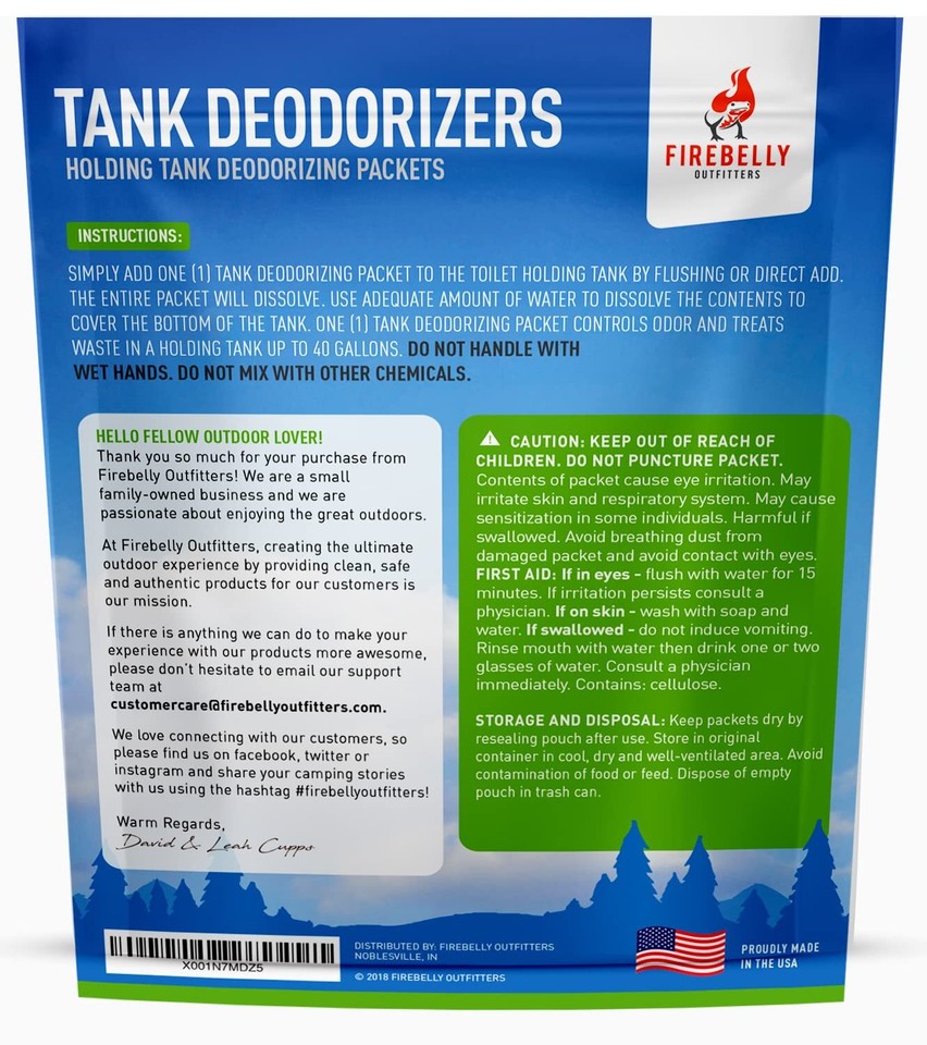 RV Holding Tank Deodorizer + Septic Tank Treatment + Cleaner 20