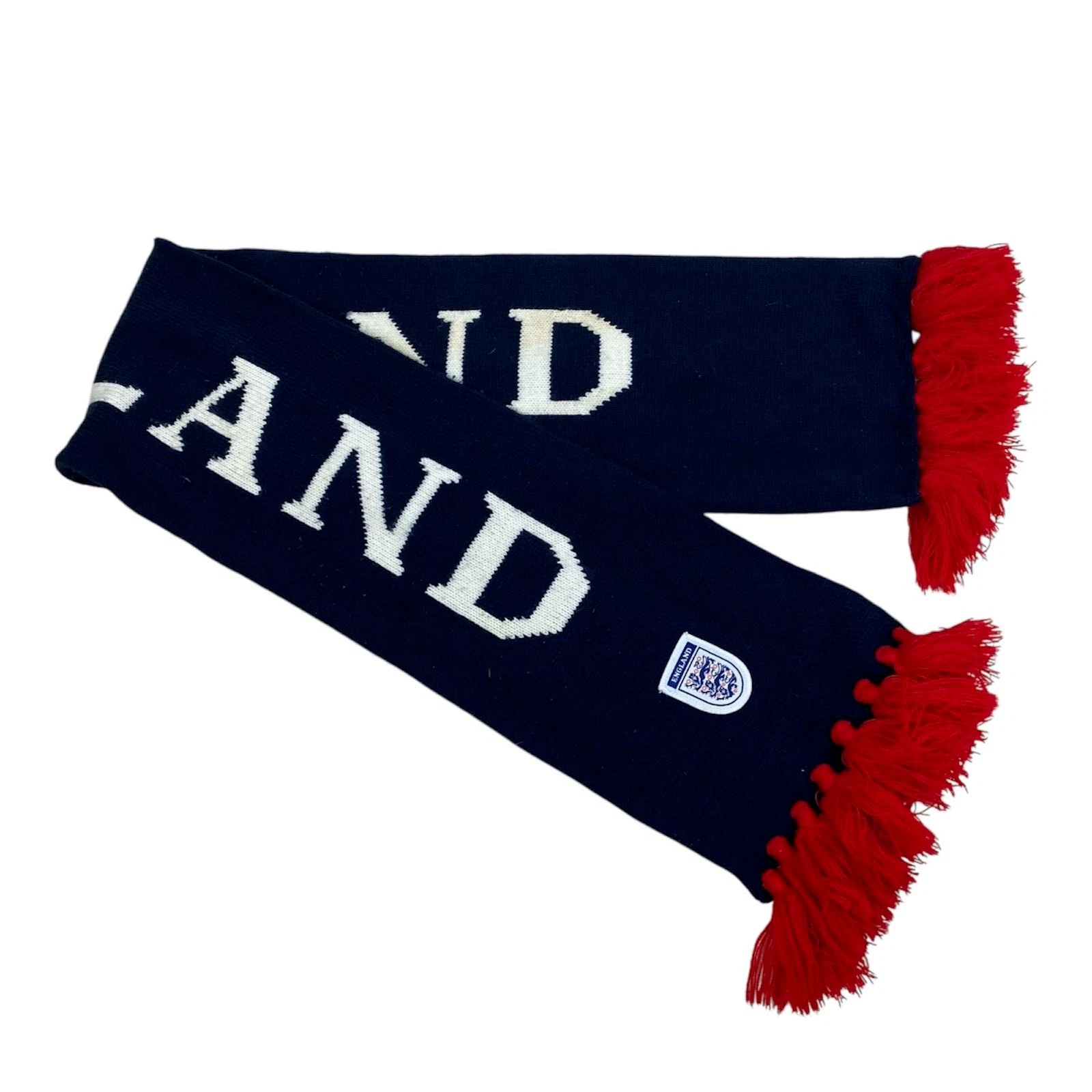 VINTAGE 2002 World Cup ENGLAND Football Scarf Marks & Spencer Official Licensed