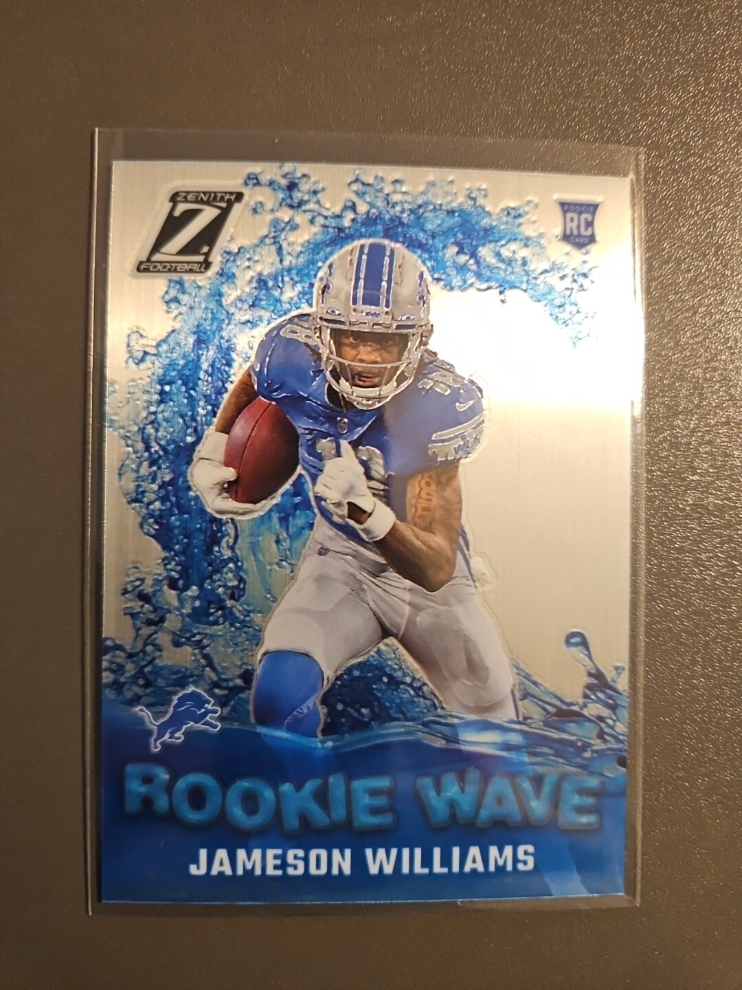 2022 Panini Zenith Jameson Williams Rookie Wave RC Card #RW-JW Detroit Lions