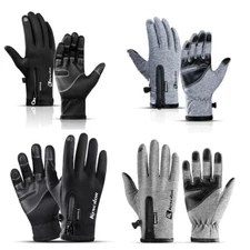 US Warm Outdoor Gloves Unisex Mitten Waterproof Cell Phone Biycle Hunting Zipper
