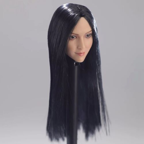 1/6 Asian Movie Star Female Head Sculpt Long Black Hair for 12" PH Figure Body - Picture 3 of 3