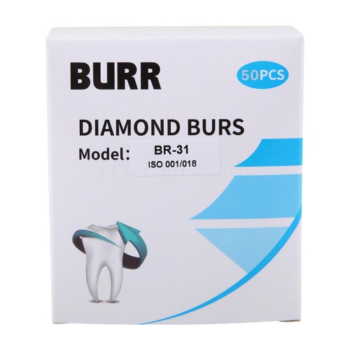 5-100pc SANDENT Dental Diamond Burs For High Speed Handpiece Friction Grip 1.6mm - Picture 50 of 865