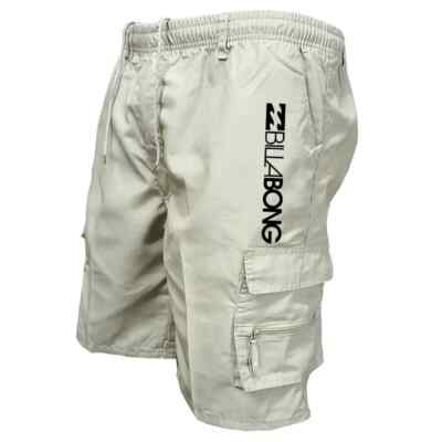 Summer 2025 new shorts, men's casual shorts, fashionable multi-pocket running sh