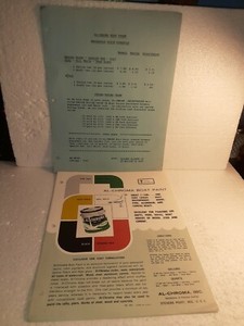 1960'S AL-CHROMA BOAT PAINT SALES FLYER & PRICE LIST