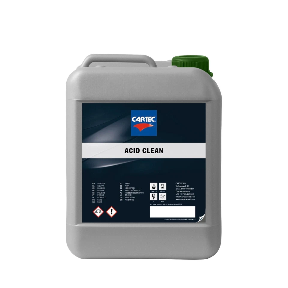 CARTEC ACID CLEAN - Detergente Acido per Cerchioni 5L