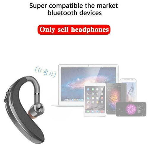 Bluetooth 5.0 Headset Wireless Earpiece Handsfree Earphone Best NEW Hot I3H7 - Picture 2 of 10