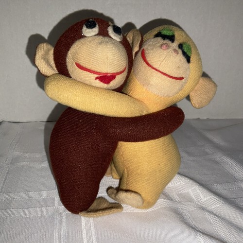 Vintage Monkeys Knickerbocker umarmende Plushes Affen 6 Zoll - Bild 3 von 12
