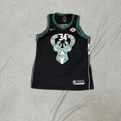 NIKE Milwaukee Bucks Mens Size 50 Giannis Antetokounmpo Swingman Jersey Harley