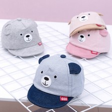 Toddler Baby Boys Girls Cute Ear Baseball Cap Kids Summer Soft Snapback Sun Hat