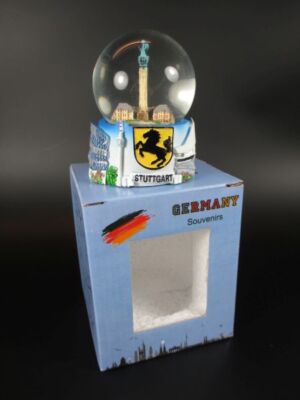 Schneekugel Stuttgart SchloÃŸplatz Snowglobe,9 cm,Souvenir Germany