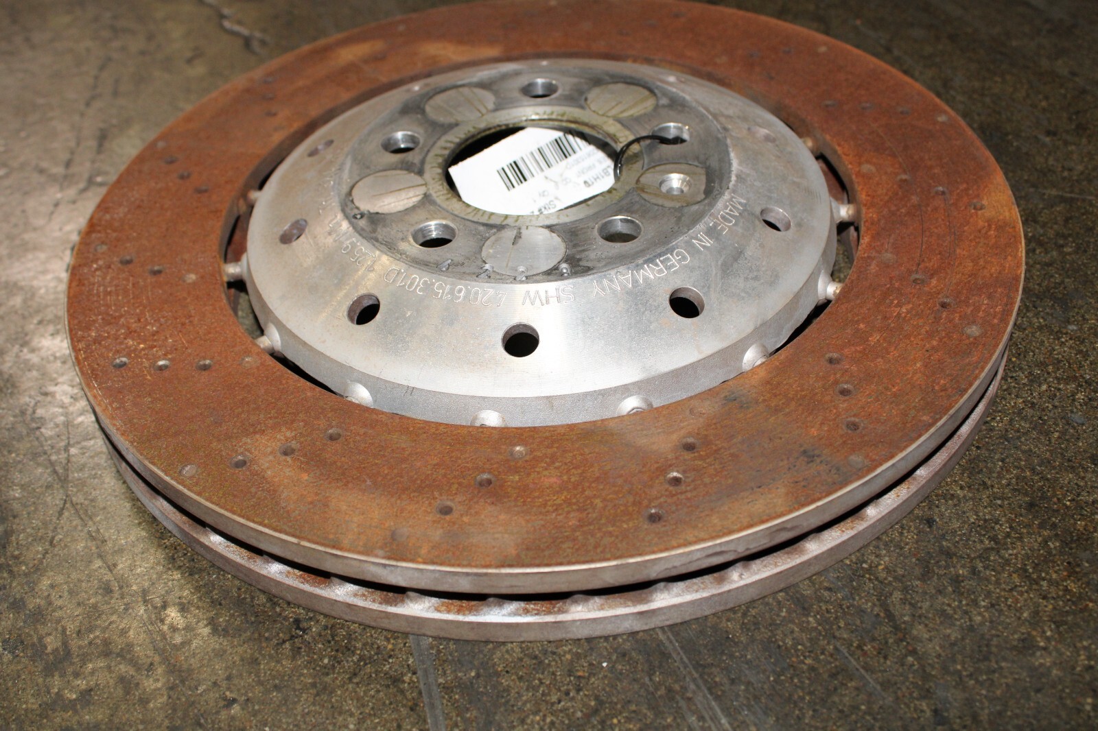 Lamborghini Gallardo, LP550, 560, Front Brake Rotor, Steel, Used, P/N 420615301D