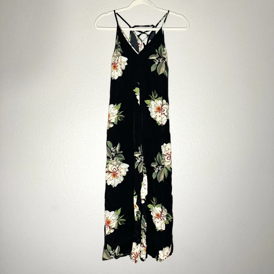 Topshop Mono Mujer Talla 4 Con Cordones Espalda Una Pieza Recortado Floral Boho Cottage Foto 2 de 4