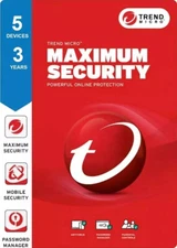 TREND MICRO MAXlMUM, lNTERNET, ANTIVIRUS+ Security for 1-3 Year and 1-5 Device
