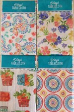 Spring Floral,Butterfly Paisley,Fruit/Vegetable Vinyl Tablecloths Var Style/Size