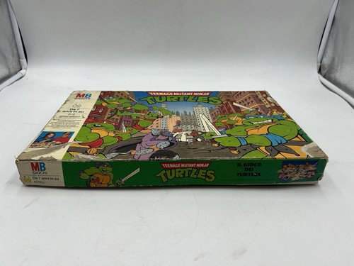 Teenage Mutant Ninja Tortugas MB Juegos Vintage Año 1990 Mirage Studios Pizza - Imagen 15 de 22