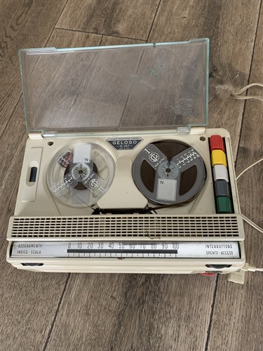 Magnetofono Geloso G 257 a bobina con microfono,9 Bobine allegate