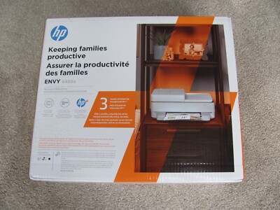 New HP ENVY 6455e Wireless Color Inkjet All-in-One Printer - White (223R1A#B1H)