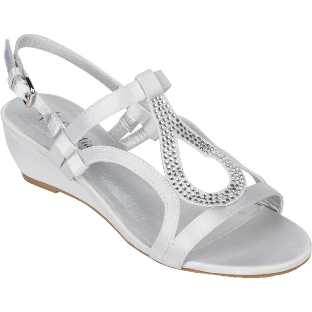 silver wedge dress shoes