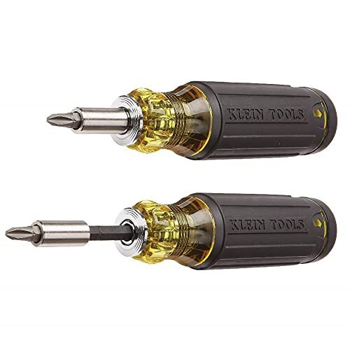 Klein 32303 Multi-Bit Screwdriver / Nut Driver, Impact Rated 14-in-1 Magnetic