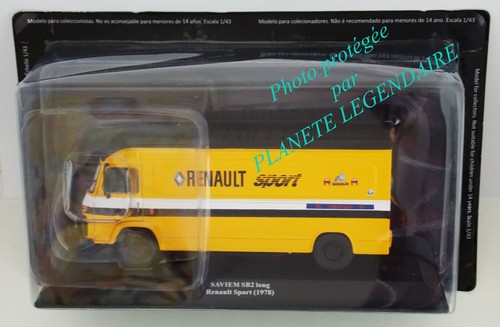 Camion Miniature SAVIEM SB2 Long 1978 Team Renault Sport - Échelle 1/43, Marque IXO, Occasion