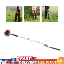 Gas Powered Pole Saw Brush Cutter Gas Hedge Trimmer for Tree Weed Garden 51.7CC