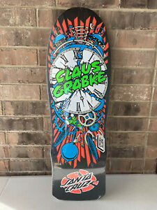 Santa Cruz Skateboard Deck Grabke Exploding Clock Old School Reissue 10 x 30 