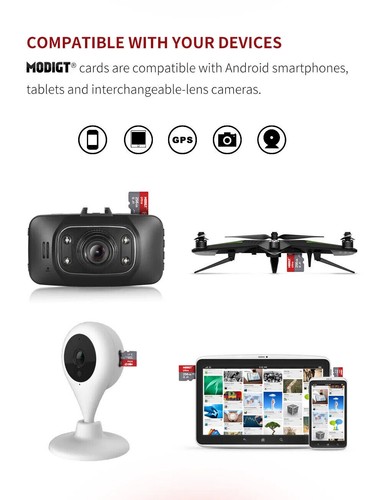 MODIGT 128GB High Speed Card Micro SD SDXC Photo Video Memory Card Class 10 - Picture 3 of 6