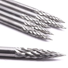 5X VHM Fraise 3Mm Pour Dremel Proxxon Accessoire Outil Multifonction