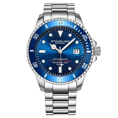 Stuhrling Men's Automatic 883 DEPTHMASTER Professional Dive Watch