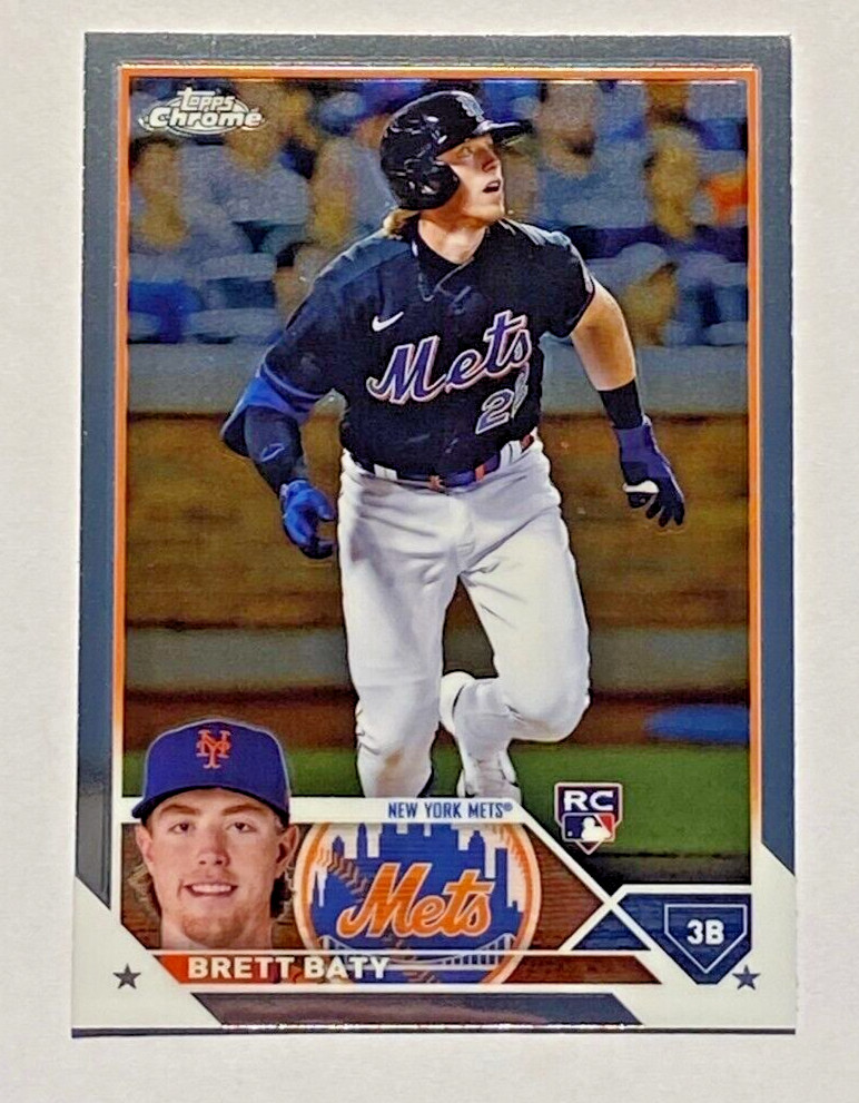 2023 Topps Chrome #204 BRETT BATY RC METS