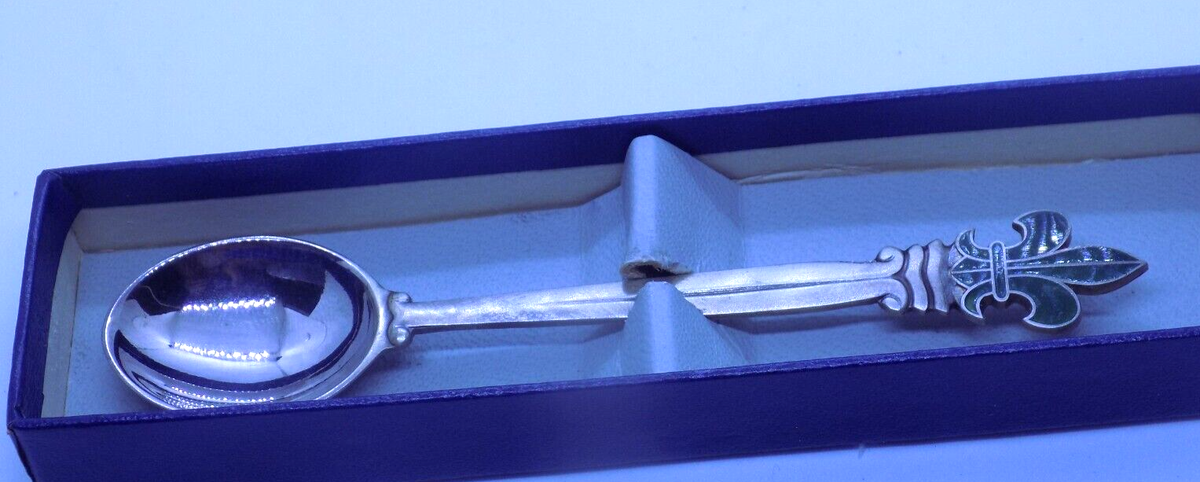 か*も様 BEGEER VAN KEMPEN & VOS オランダ製 銀製スプー Silver Collector Spoon by Van Kempen Begeer with original box (284