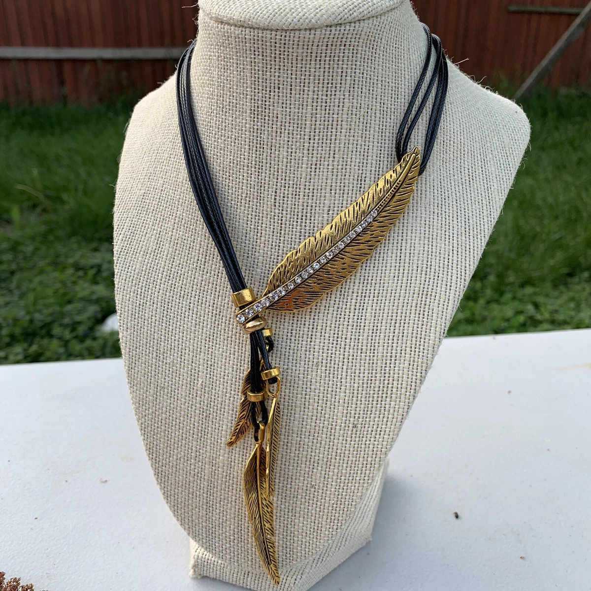 Boho Style New Fashion Feather Leather Necklace Women s Jewelry eBay