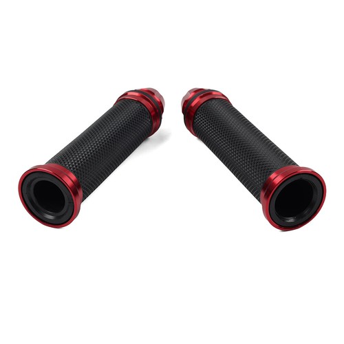 7/8" Handle Bar Hand Grip For Yamaha For Honda For Suzuki Motorcycle Red - Picture 6 of 9