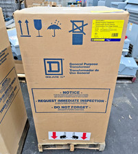 New Square D 37.5 KVA Single Phase Transformer 240X480 - 120X240 VAC  EE37S3HBCU