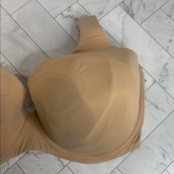 NWOT Catherines Womans Full Coverage Bra Nude Lightly Lined UNDERWIRE 54DDD - Image 3 of 4