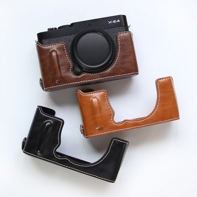 For Fujifilm X-E4 XE4 Camera Bag Protection Dock Case Base Leather Cover Shell